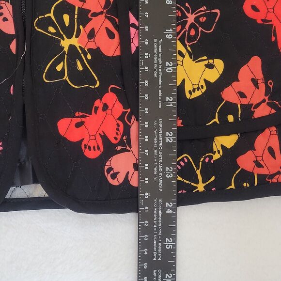 Art To Wear Wearable‎ Art Butterflies Quilted Artsy Fairycore Jacket Size Medium - Picture 6 of 6